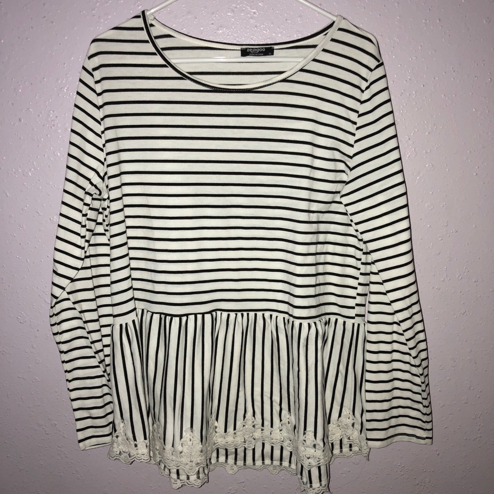 Cute peplum top.